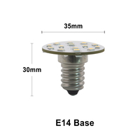 Ampoule LED E14 E12 E17 12V 24V 48V 60V 120V 2W 18-SMD, disque plat, pour machine de divertissement, indicateur de jeu de slot, énergie solaire