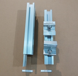 Rails solaires en aluminium anodisé en gros, rails <span class=keywords><strong>de</strong></span> <span class=keywords><strong>montage</strong></span> <span class=keywords><strong>de</strong></span> panneaux solaires, longueur personnalisée, installation facile, <span class=keywords><strong>montage</strong></span> PV |   AISINEE - Product Image 2
