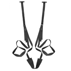 SM <b>Fun</b> Swing Straps Black Moderate Stretch Body Sculpting Adult Use Unisex - Product Image 5