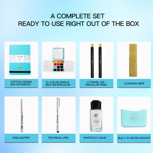 Rubens Factory verbessert Aquarellfarben-Reiseset, kundenspezifische Anpassung, Großhandel, hochwertige Aquarellfarben - Product Image 3