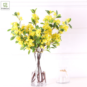 Flor de Murraya <span class=keywords><strong>Paniculata</strong></span> de Seda Artificial al por Mayor, Decoración para el Hogar <span class=keywords><strong>y</strong></span> Bodas, Color Morado <span class=keywords><strong>y</strong></span> Blanco - Product Image 3