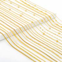 Étanche PVD 18K Plaqué Or Acier Inoxydable Croix Serpent Os Vague Twist Box Choker Chaînes Colliers pour la Fabrication de Bijoux DIY