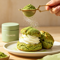 Poudre de Matcha de Qualité Culinaire Fournie par une Usine GMP, Matcha de Qualité Alimentaire pour la Pâtisserie et la Crème Glacée, Emballage en Boîte à Marque Privée