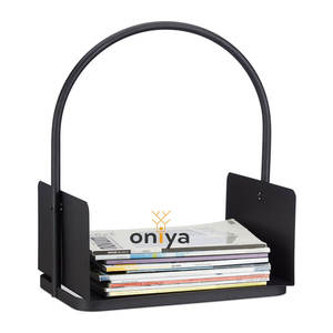 Oniya Ensemble de Cheminée Moderne Classique Noir Métal <span class=keywords><strong>Bois</strong></span> de Chauffage Panier à Bûches Rack Foyer Intérieur <span class=keywords><strong>Kit</strong></span> de Transport de Stockage en <span class=keywords><strong>Bois</strong></span> - Product Image 2