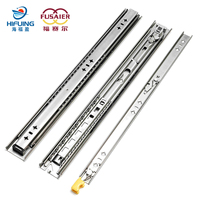 Correderas para Cajones de Acero Inoxidable 304 de 53 mm, Longitud Personalizada, 100 kg, Rodamientos de Bolas de Alta Resistencia con Bloqueo, Herrajes para Muebles OEM