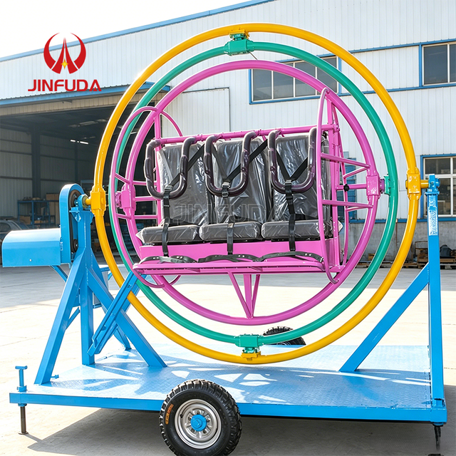 Low Noise Motor Controlled With Stable Frame for Fair Human Gyroscope Space Ring Attraction
