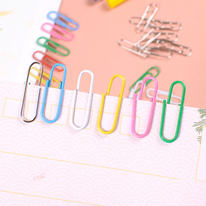 คลิปหนีบกระดาษสีเฮจ 50 มม. คลิปหนีบกระดาษโลหะสำหรับสำนักงาน - Product Image 2