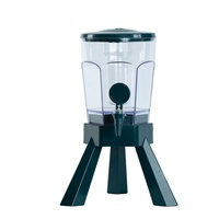 Tour à bière portable 3L avec LED lumineuse - Distributeur de boissons rechargeable à piles pour le camping, les fêtes et le bar à domicile