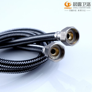 Manguera trenzada Morning Dew de 1/2 pulgada con alambre de acero flexible para grifo de fregadero de cocina, agua fría y caliente - Product Image 4