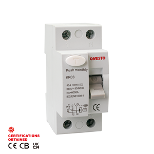 Dispositivos de corriente residual ONESTO 1P + N 240V RCD Disyuntor 10mA 30mA 100mA 300mA RCCB Disyuntor - Product Image 1