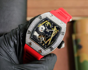 Reloj de Lujo para Hombre con Logotipo Personalizado, Diseño de Bambú Panda en Forma de Barril, Resistente al Agua, Correa de Goma Luminosa, Esfera con Indicadores - Product Image 4