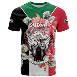 Áo thun Ngày quốc khánh Sudan Slim Fit 'Chiến thắng là của chúng ta-Những người lính quê hương' Bán buôn nam cỡ lớn Không có MOQ - Product Image 5