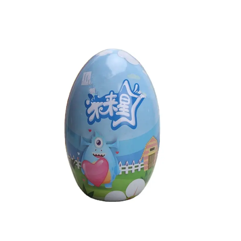 egg shaped tin box for candy