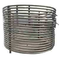 Pièces d'échangeur de chaleur Utubes de tube de bobine de tuyau de bobine de titane utilisées pour l'évaporateur d'échangeur de chaleur de tube et de coquille