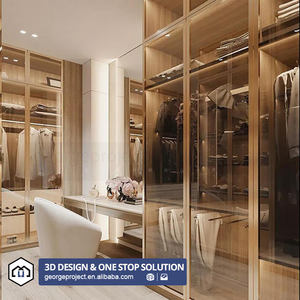 Venezuela Hotel Projekt Luxus Modern Walk In Closet Cabinet Moderner Walking Closet Cabinet Storage Kleider schrank Ankleide zimmer - Product Image 1