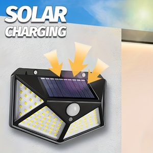 High Quality Outdoor Solar Powered Garden Lamp 100 Led Waterproof <b>Motion</b> <b>Sensor</b> Solar Wall Garden <b>Lights</b> - Product Image 3