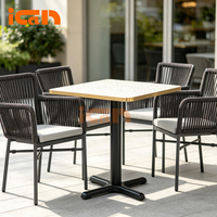 Chaises de bureau contemporaines uniques de haute qualité, chaises de salle à manger modernes en corde tressée grise