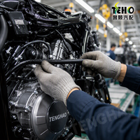 Tuyau de carburant résistant à l'essence TENGHAO Premium, double couche NBR, renforcé, pour l'entretien du système d'admission du moteur