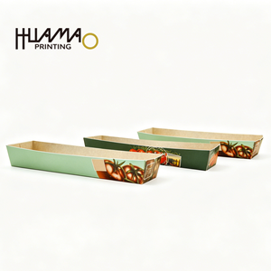 Barquettes alimentaires jetables en papier kraft, personnalisées, à ouverture supérieure, pour frites, chips, tomates, poulet frit - Product Image 2