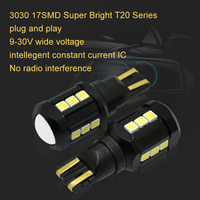 Bombilla LED CANBUS para Auto, 12V, Blanca, Roja, Amarilla, 921 912 T15 W16W, Sin Errores, para Luz de Reversa