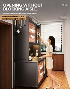 <span class=keywords><strong>Meuble</strong></span> de rangement multifonctionnel multi-niveaux en acier sur pied pour armoire de <span class=keywords><strong>cuisine</strong></span> - Product Image 4