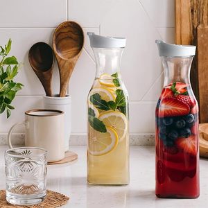 Tùy Chỉnh <span class=keywords><strong>1500Ml</strong></span> Nhựa Pet Chai Nước Trái Cây Với Flip Top Nắp Cho Trà Lạnh Nước Sữa Nước Giải Khát Chanh Nước Nhà Bếp Thanh Đảng Chai - Product Image 4