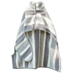Striped <b>Dog</b> <b>Bath</b> Robe Sml Absorbent Towel For Medium Large <b>Dogs</b> Pet Clothes - Product Image 4