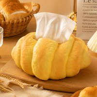 Boîte à mouchoirs créative et tendance en forme de croissant, best-seller transfrontalier, pour la maison, le salon, la table à manger et objet décoratif original