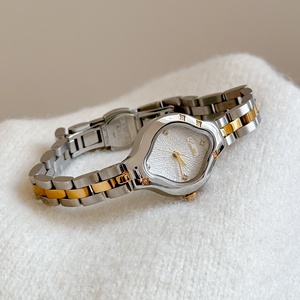 Montre pour femme Scottie 9850 <span class=keywords><strong>vintage</strong></span> ovale incurvée, bracelet en acier inoxydable, étanche 3ATM, mouvement japonais, cadeau de luxe - Product Image 3