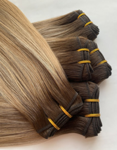 <span class=keywords><strong>Cheveux</strong></span> humains 100% Remy européen vierges, double trame, cuticules intactes, pour tissages à double trame à la machine, directement de l'usine - Product Image 4