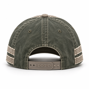 Casquette de baseball vintage en coton lavé à 6 panneaux, ajustable, avec logo brodé, style snapback - Product Image 3