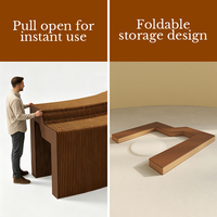 Présentoir paysager Spazepaper, présentoir de magasin de détail, présentoir en papier flexible et pliable pour salon professionnel, à usage commercial
