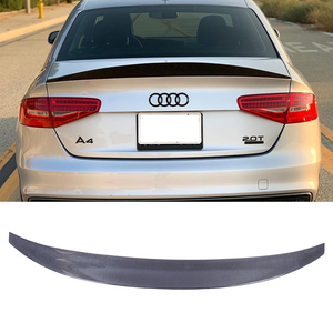 For B8 Style Real Carbon Fiber Material <b>Rear</b> <b>Spoiler</b> Trunk Wing 2008-2011 - Product Image 1