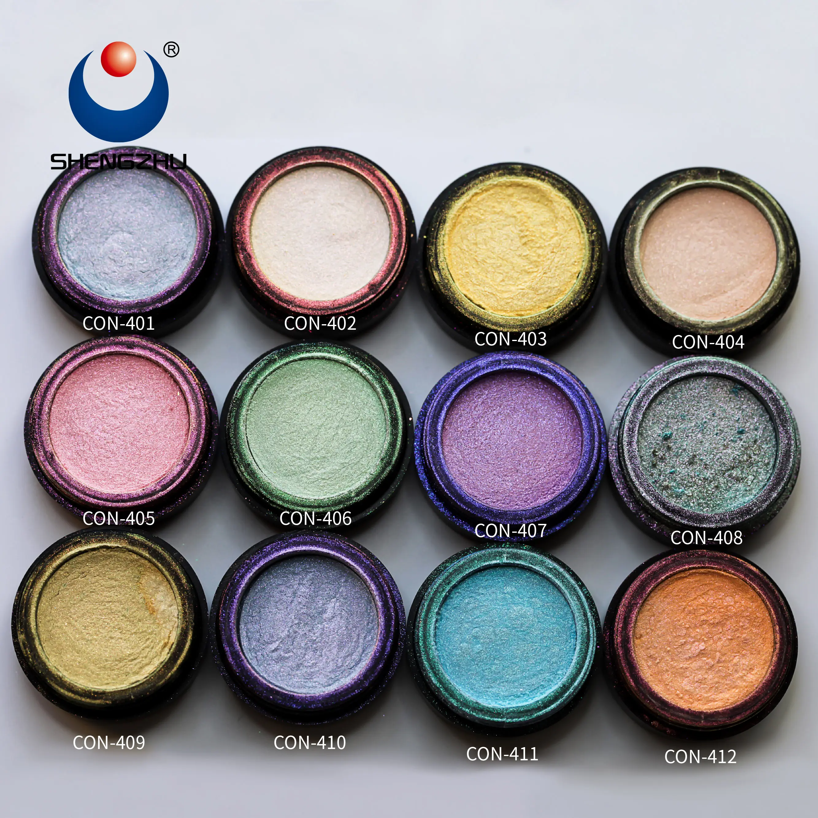 Alta qualità 32 colori Candy Aurora Unicorn Fairy Powder Color Shift Chrome Chameleon Nail Pigment