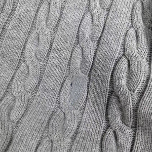 Maglione Pullover da <span class=keywords><strong>Uomo</strong></span> Personalizzato in Misto <span class=keywords><strong>Cotone</strong></span> con Zip, Collo Alto, Logo Ricamato e Lavorazione a Trecce per la Stagione Autunnale - Product Image 3