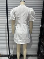 Vestido TAOP&ZA Moderno y Elegante 2026, Estilo Europeo y Americano para Mujer, Cuello Redondo Simple, Manga Abullonada, 2175536