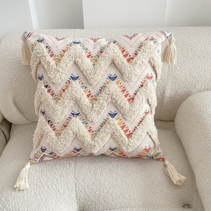 <span class=keywords><strong>Federe</strong></span> stile etnico stampate con ciuffi bohémien 18X18 <span class=keywords><strong>federe</strong></span> - Product Image 6