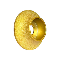 Meule diamantée à résine pour le meulage des bords en forme de coupelle, avec abrasif fin, pour carrelage et aluminium, à fixer sur meuleuse d'angle