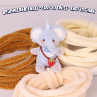 Kit de Bricolage Premium pour Animaux en Peluche Type Laine 9mm – Fils de Chenille Fins pour la Fabrication de Poupées Réalistes et Jouets Éducatifs