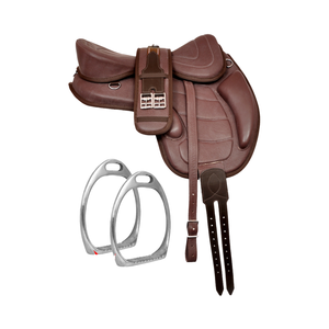 Sillín Freemax sintético totalmente suave sin árboles resistente con circunferencia a juego caballo ecuestre inglés occidental Color personalizado - Product Image 1