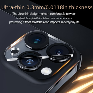 Protection d'objectif d'appareil photo en verre trempé 9H OEM pour 14 Pro/Pro Max [Anti-rayures] pour téléphone portable - Product Image 5