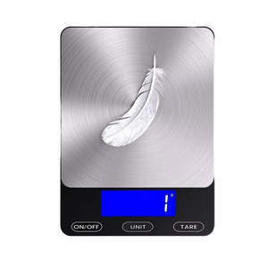 Balance de cuisine électronique Veidt à double plateforme en verre et acier inoxydable, balance alimentaire numérique SF-K91H en verre et acier inoxydable - Product Image 3