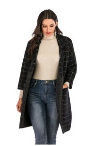 Cachemira de manga menos <span class=keywords><strong>cardigan</strong></span> rosa y verde <span class=keywords><strong>cardigan</strong></span> alias cable knit para <span class=keywords><strong>mujer</strong></span> elegante con bolsillos largo - Product Image 2