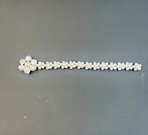 Nouvelle chaîne en cuivre à fleurs <span class=keywords><strong>de</strong></span> prunier en strass et perles tridimensionnelles pour chaussures Mary Jane - Product Image 4