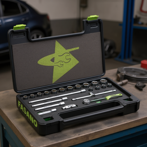 Juego de Llaves de Tubo Fasano de 1/2 Pulgada, 22 Piezas, Métrico, Acero al Cromo Vanadio, Kit de Herramientas para Reparación Automotriz - Product Image 3