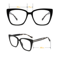 Vente en Gros Stock Montures de Lunettes en Acétate de Cellulose Surdimensionnées Montures de Lunettes Optiques Oeil de Chat pour Dames Fabriquées en Chine pour Femmes