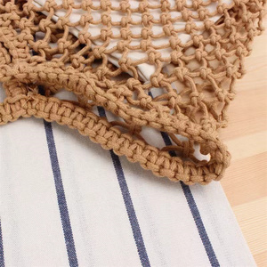 Sacs <span class=keywords><strong>de</strong></span> plage au crochet en macramé <span class=keywords><strong>de</strong></span> haute qualité en 100% coton sac à main <span class=keywords><strong>filet</strong></span> <span class=keywords><strong>de</strong></span> pêche <span class=keywords><strong>de</strong></span> plage <span class=keywords><strong>de</strong></span> voyage - Product Image 5