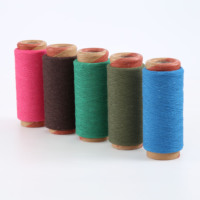 Fil mélangé polyester/coton à technique ouverte, haute ténacité, anti-boulochage, recyclable pour le tissage et le tricot, motif brut