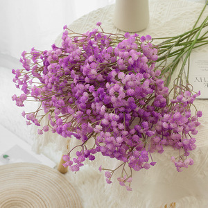 Flores Artificiales de Gypsophila de Alta Calidad, Tacto <span class=keywords><strong>Real</strong></span>, Blancas y Rosas, <span class=keywords><strong>Tamaño</strong></span> Grande, Suaves, Decoración con Flores de Baby Breath Artificiales - Product Image 4