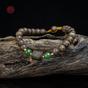 Pulsera Elegante de Agarwood para Mujer, Cuentas de 6mm con Acento Lu Thong, Estilo 3, Joyería de Moda - Product Image 3